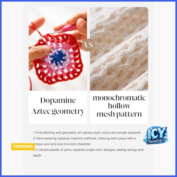 Handcrafted Aztec Crochet Cover Up Dress for Beach Pool Festival - Picture 6 of 7